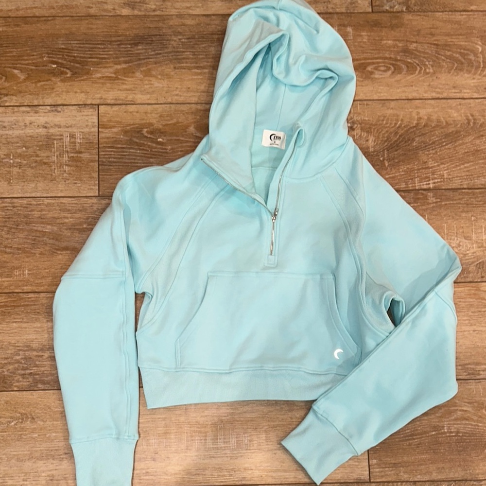 Women's Light Blue Hoodie Sweater